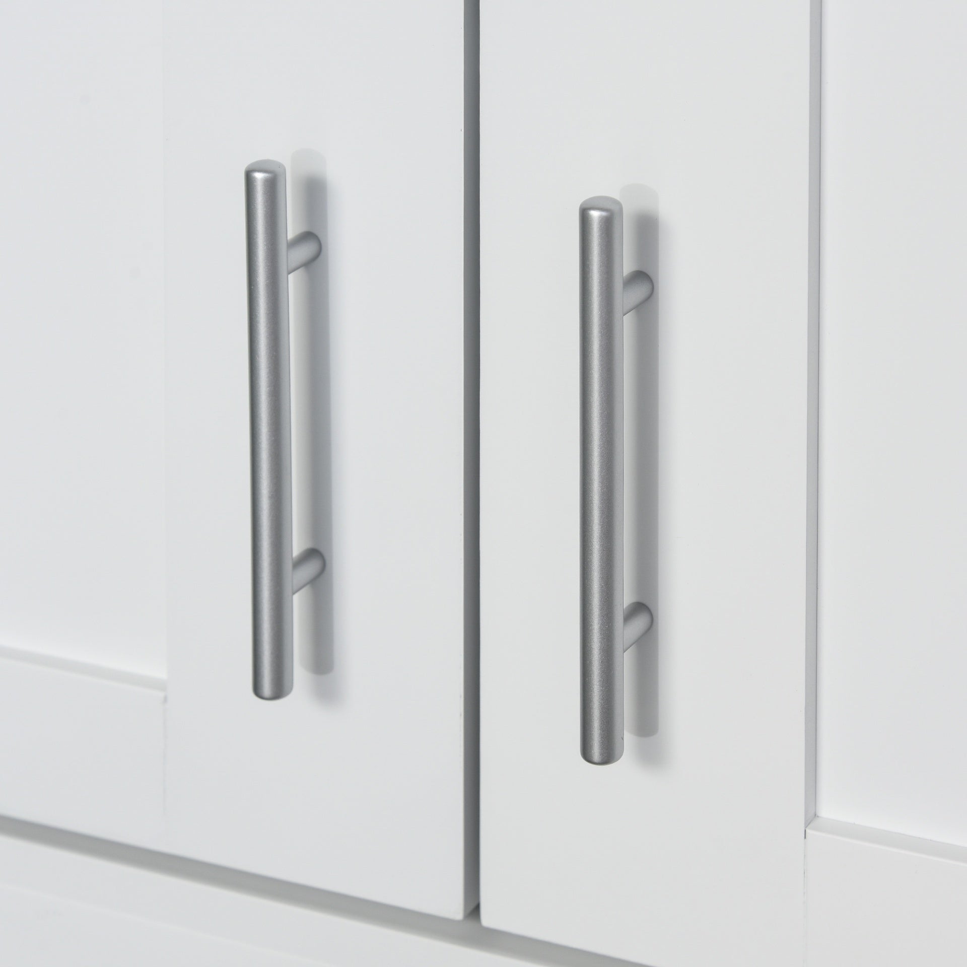 HOMCOM White Pantry Cabinet with Adjustable Shelving for Kitchen, Perfect for Family, White