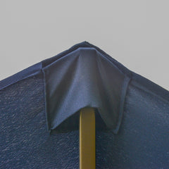 Outsunny Double-Sided Patio Umbrella, Rust-Resistant Steel, Poolside Shade, Dark Blue