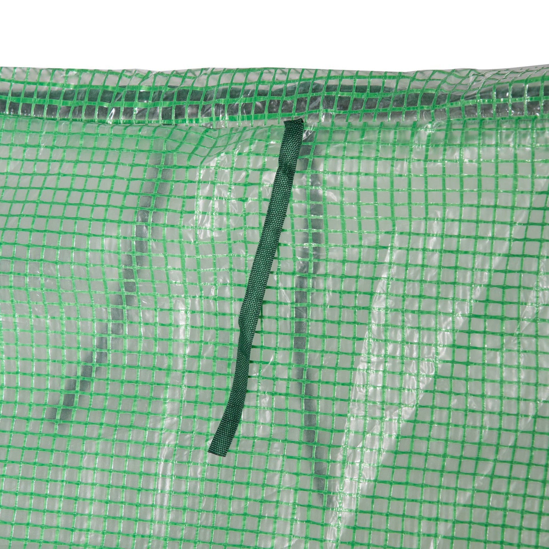 Outsunny 6' x 3' x 3' Portable Greenhouse, Garden Hot House with Two PE/PVC Covers and 2 Roll Up Windows, Green