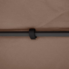 Outsunny Gazebo Replacement Canopy for Model 01 -0153, 2-Tier Top Cover for 9.84' x 9.84' Gazebo, Coffee (TOP ONLY)