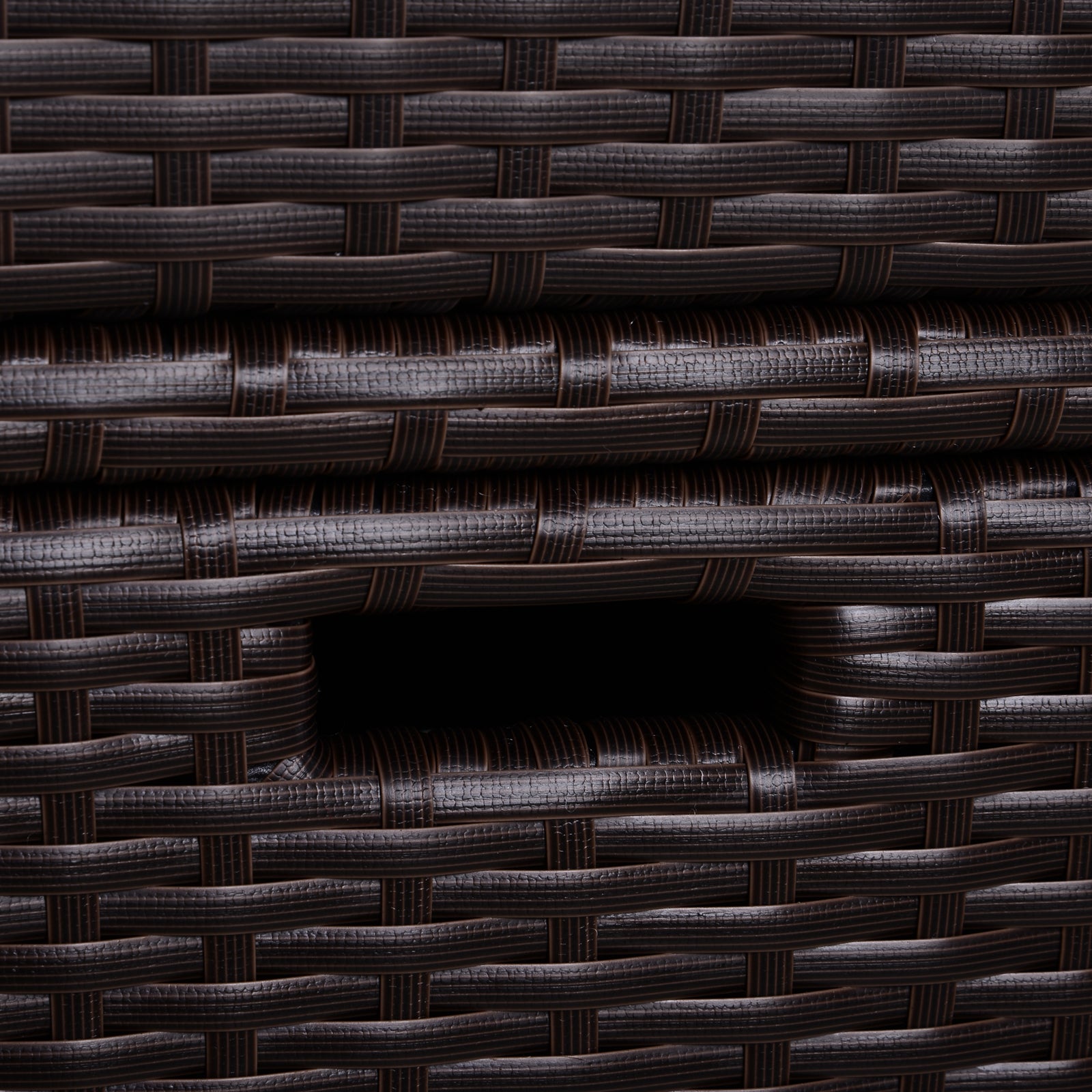 Outsunny Patio PE Rattan Storage Cabinet, Wicker Pool Cabinet Organizer, Outdoor Towel Rack for Pool with 3 Drawers, Brown