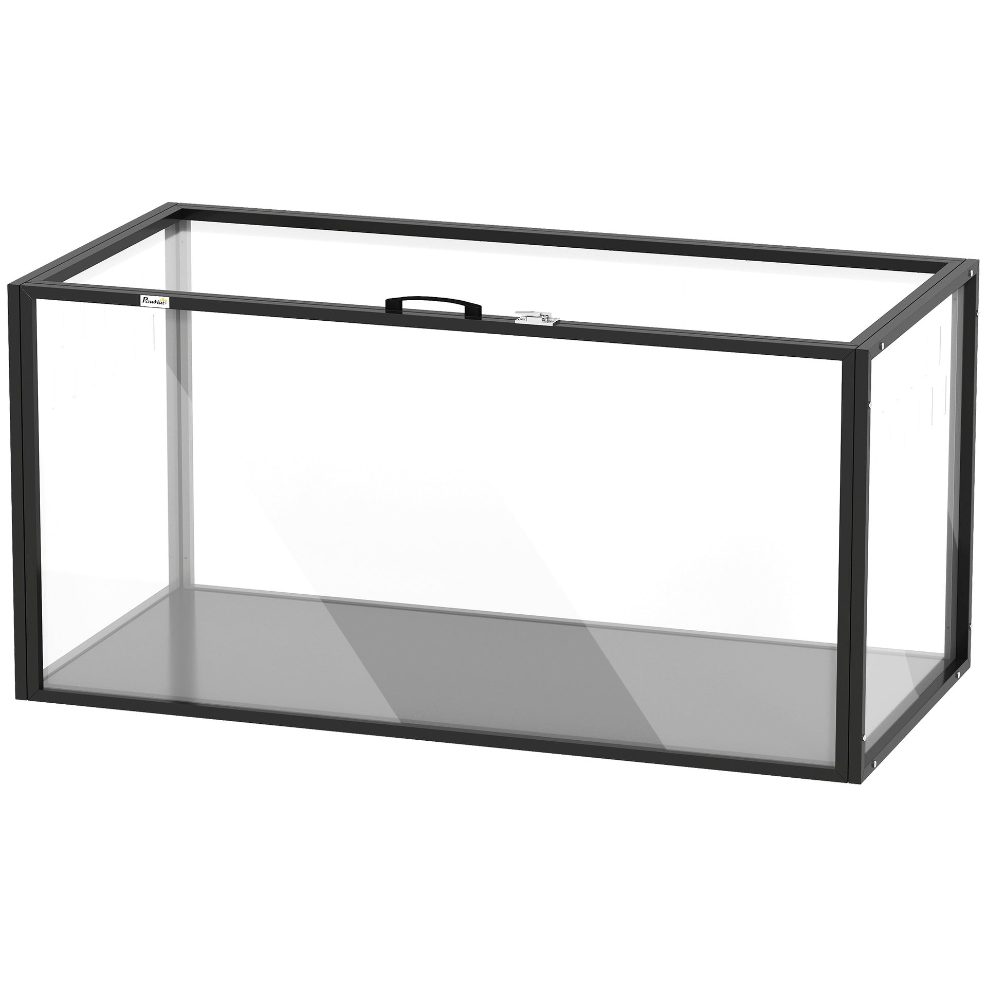 PawHut Large Acrylic Hamster Cage, Chewproof Guinea Pig Cage with Openable Top, for Hedgehog, Dwarf Hamster, Rat