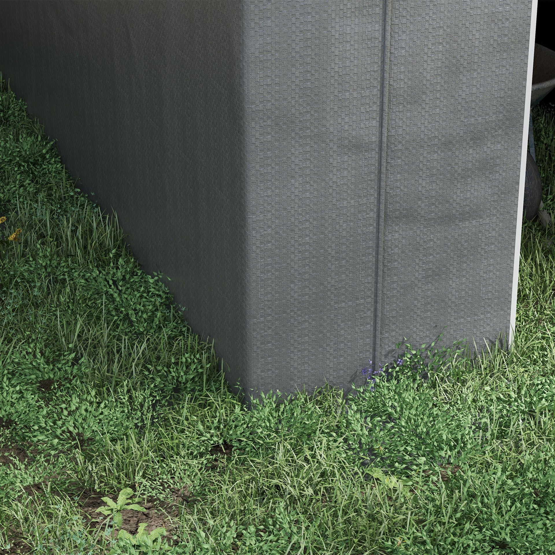 Outsunny Galvanized Metal 6' x 8' Outdoor Storage Tent, Heavy Duty and Waterproof Portable Shed, for Bike, Motorcycle, Tools