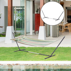 Outsunny Universal Hammock Stand 10-13ft Adjustable Steel Stand Space-Saving and Portable Carrying for Indoor and Outdoor Use, Black