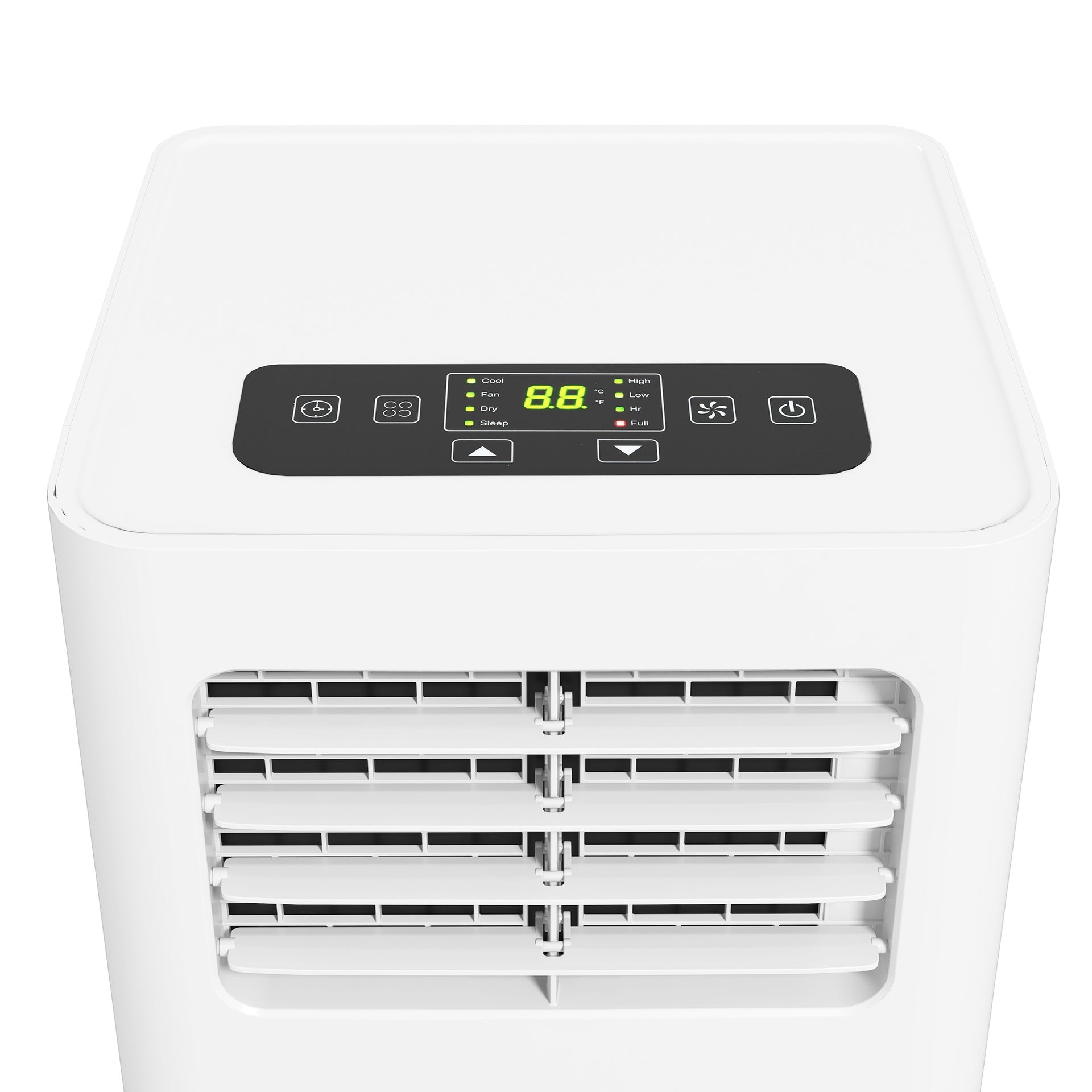 HOMCOM 8000 BTU Mobile Air Conditioner, 345 Sq. Ft., AC Unit with Dehumidifier, Sleep, 24H Timer On/Off, Window Kit, White