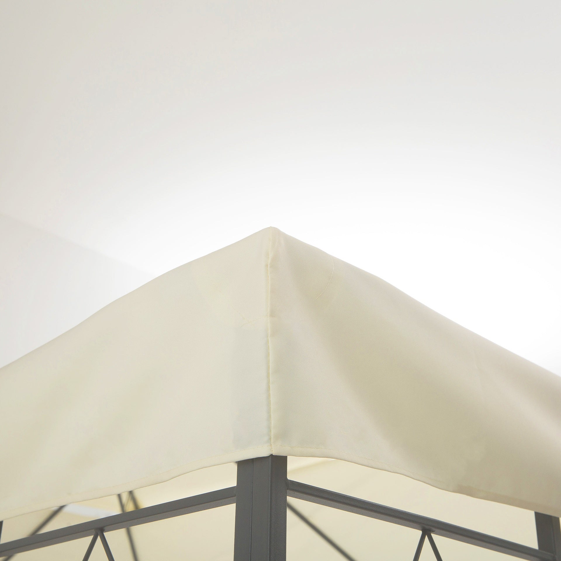 Outsunny Gazebo Replacement Canopy for Model 84C-101, 2-Tier Top Cover for 10' x 13' Gazebo, Charcoal (TOP ONLY)