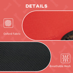 PawHut 48" x 36" Elevated Portable Dog Cot Cooling Pet Bed with UV Protection Canopy Shade, Red