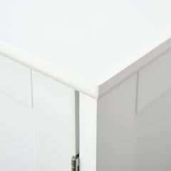 kleankin Bathroom Vanities, Bathroom Sink Cabinets with U-Shape Cut-Out and Adjustable Internal Shelf, White