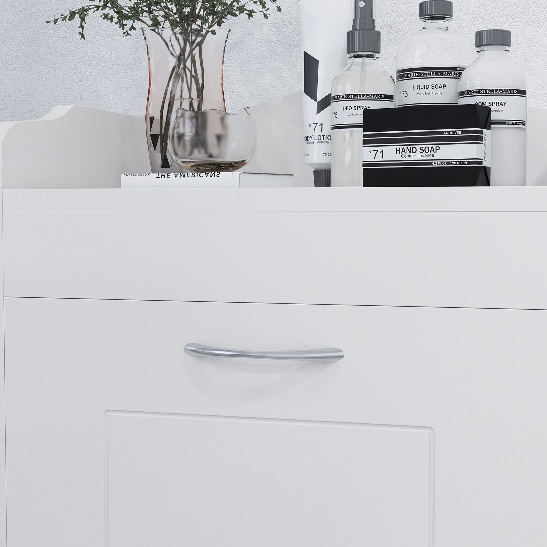 HOMCOM 31" Tilt Out Laundry Hamper, Free Standing Home Organizer Hamper, Bathroom Storage Cabinet, White