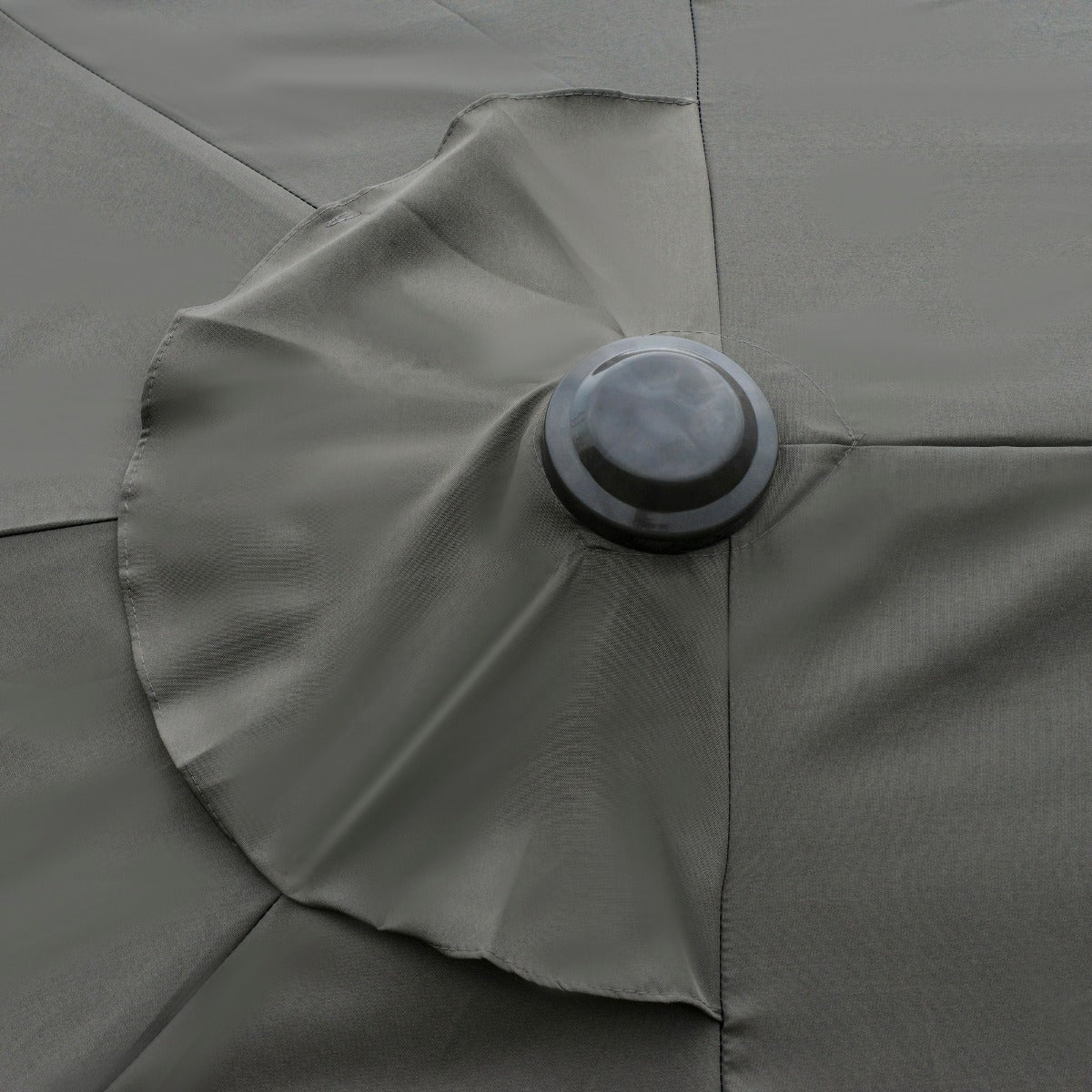 Outsunny Patio Umbrella 15' Steel Rectangular Outdoor Double Sided Market with base, UV Sun Protection & Easy Crank for Deck Pool Patio Dark Gray