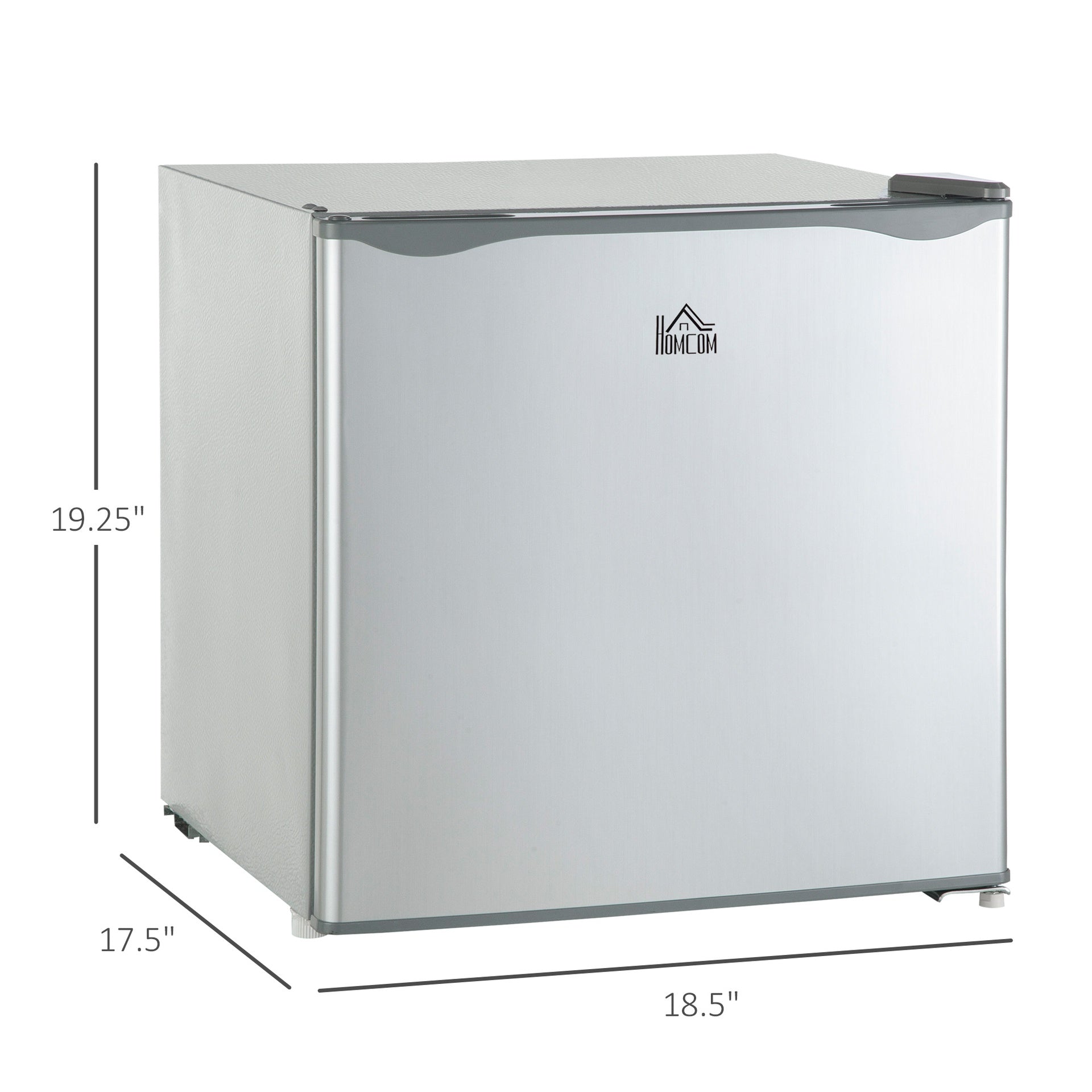 HOMCOM 1.1 Cu.Ft Countertop Mini Freezer, Compact Upright Freezer with Removable Shelves, Gray