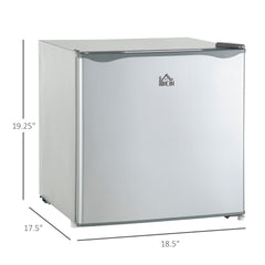 HOMCOM 1.1 Cu.Ft Countertop Mini Freezer, Compact Upright Freezer with Removable Shelves, Gray