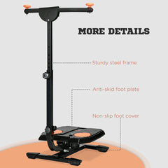 Soozier Foldable Ab Twister Board for Waist Trimming with LCD Display, Ab Workout Equipment for Women and Men, Orange
