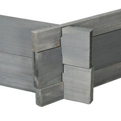 Outsunny 39" x 36" Screwless Raised Garden Bed, Hexagon Planter Box for Outdoor Plants, Vegetables, Flowers, Herbs, Gray