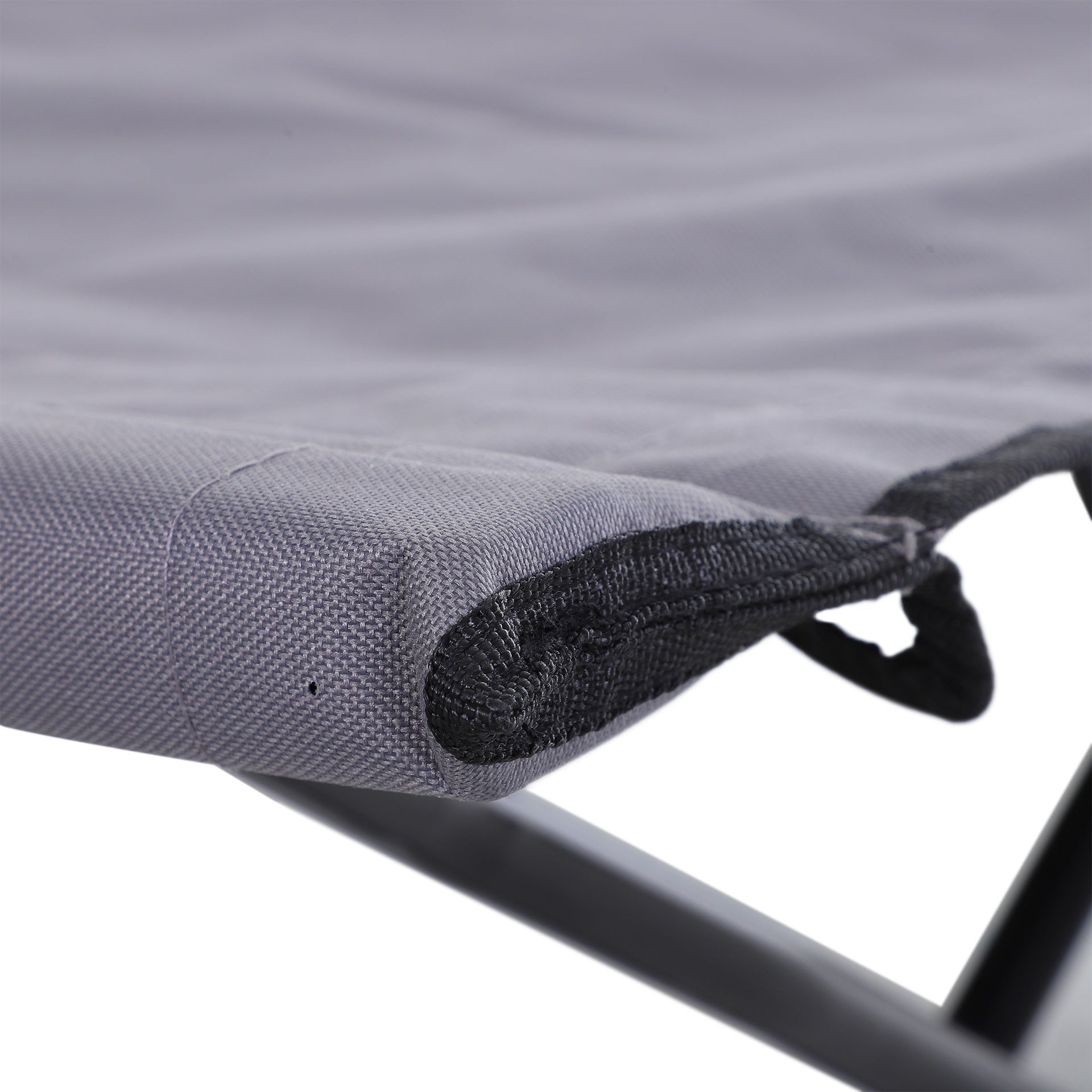 Outsunny 2 Person Folding Camping Cot for Adults, 50" Extra Wide Outdoor Portable Sleeping Cot with Carry Bag, Elevated Camping Bed, Beach Hiking, Grey
