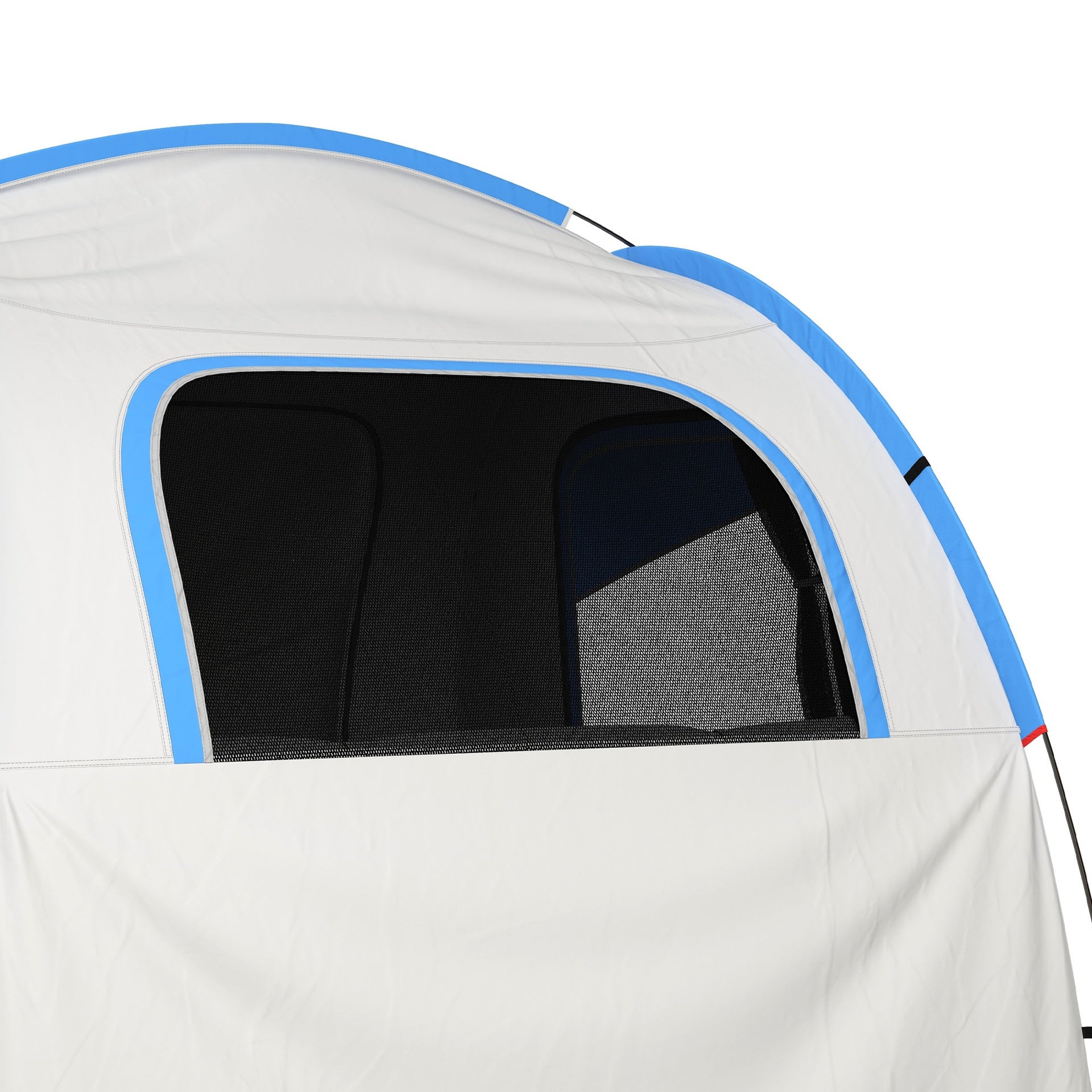 Outsunny 2000mm Waterproof SUV Tent, Car Tent with 3 Doors and Mesh Window, for 5-6 Person Camping Travel, Gray and Blue
