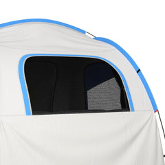 Outsunny 2000mm Waterproof SUV Tent, Car Tent with 3 Doors and Mesh Window, for 5-6 Person Camping Travel, Gray and Blue