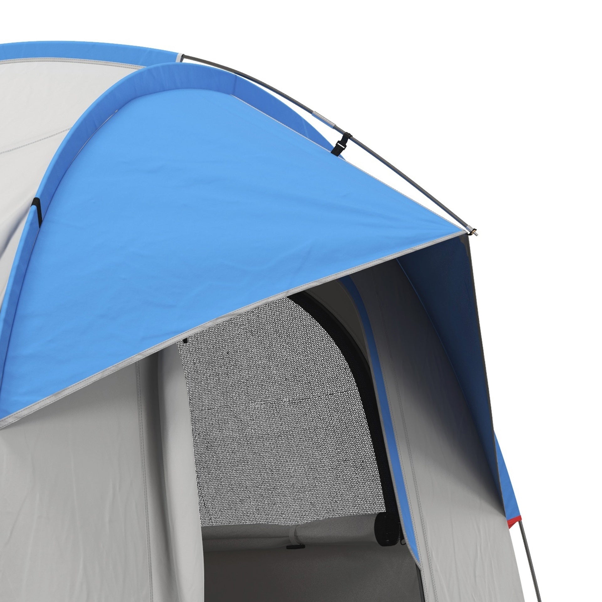 Outsunny 2000mm Waterproof SUV Tent, Car Tent with 3 Doors and Mesh Window, for 5-6 Person Camping Travel, Gray and Blue