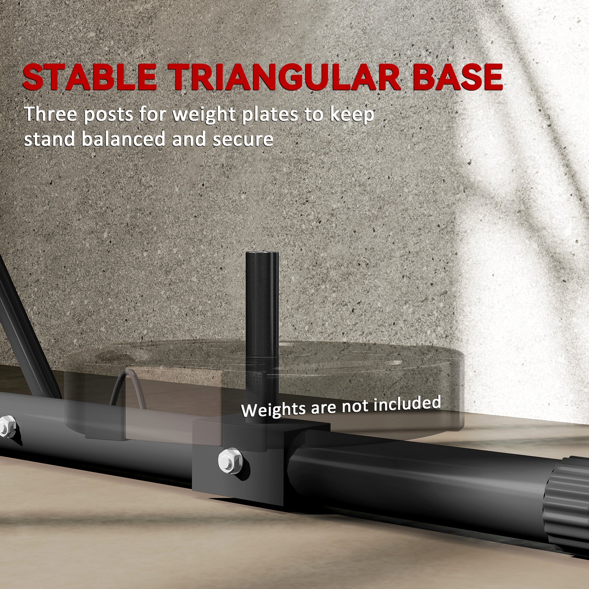 Soozier Foldable Punch Bag Stand, Height Adjustable Heavy Bag Stand with Weighted Base, Free Standing for Home Gym, Stand Only