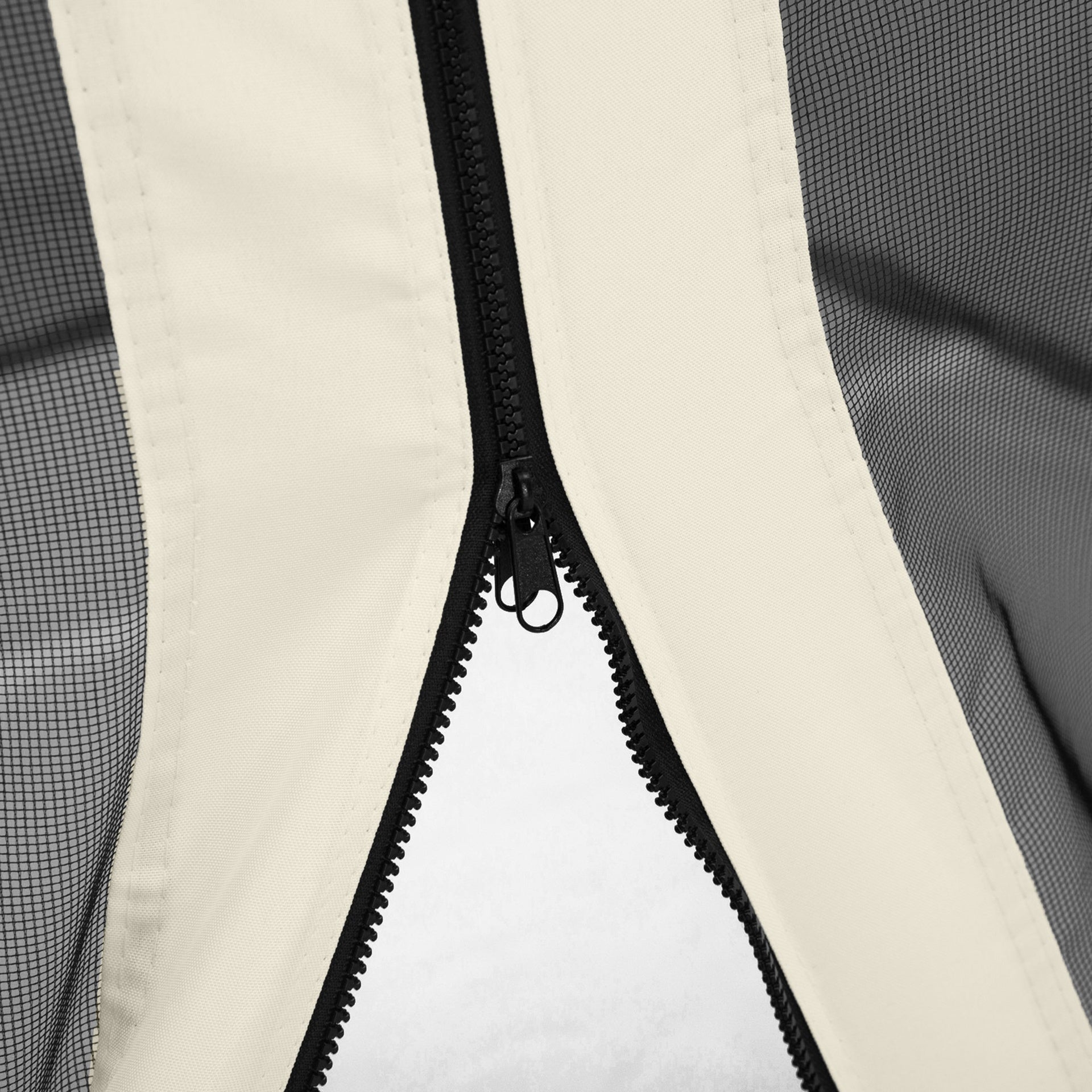 Outsunny Replacement Mesh Sidewall Netting for 10' x 12' Gazebos and Canopy Tents with Zippers, (Sidewall Only) White