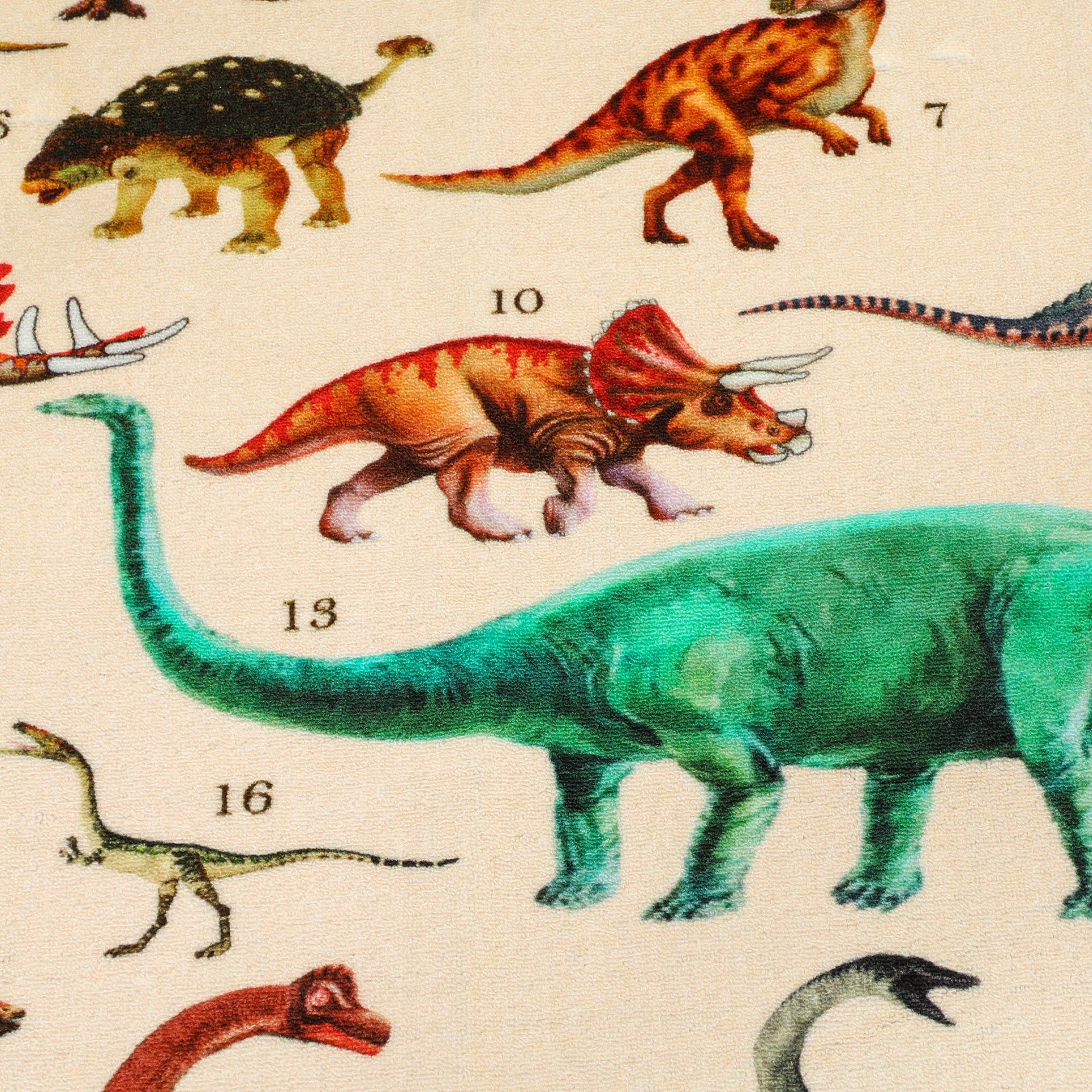 Qaba Large Play Mat 79" x 59", Crawling Mat for Toddlers, Living Room and Bedroom with Dinosaur Pattern, Khaki