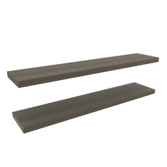 Ecco 47" Wide Floating Shelves Set Of 2, Shelves For Wall Decor For Bedroom, Bathroom Storage Shelves, Book Shelves For Living Room, Olive
