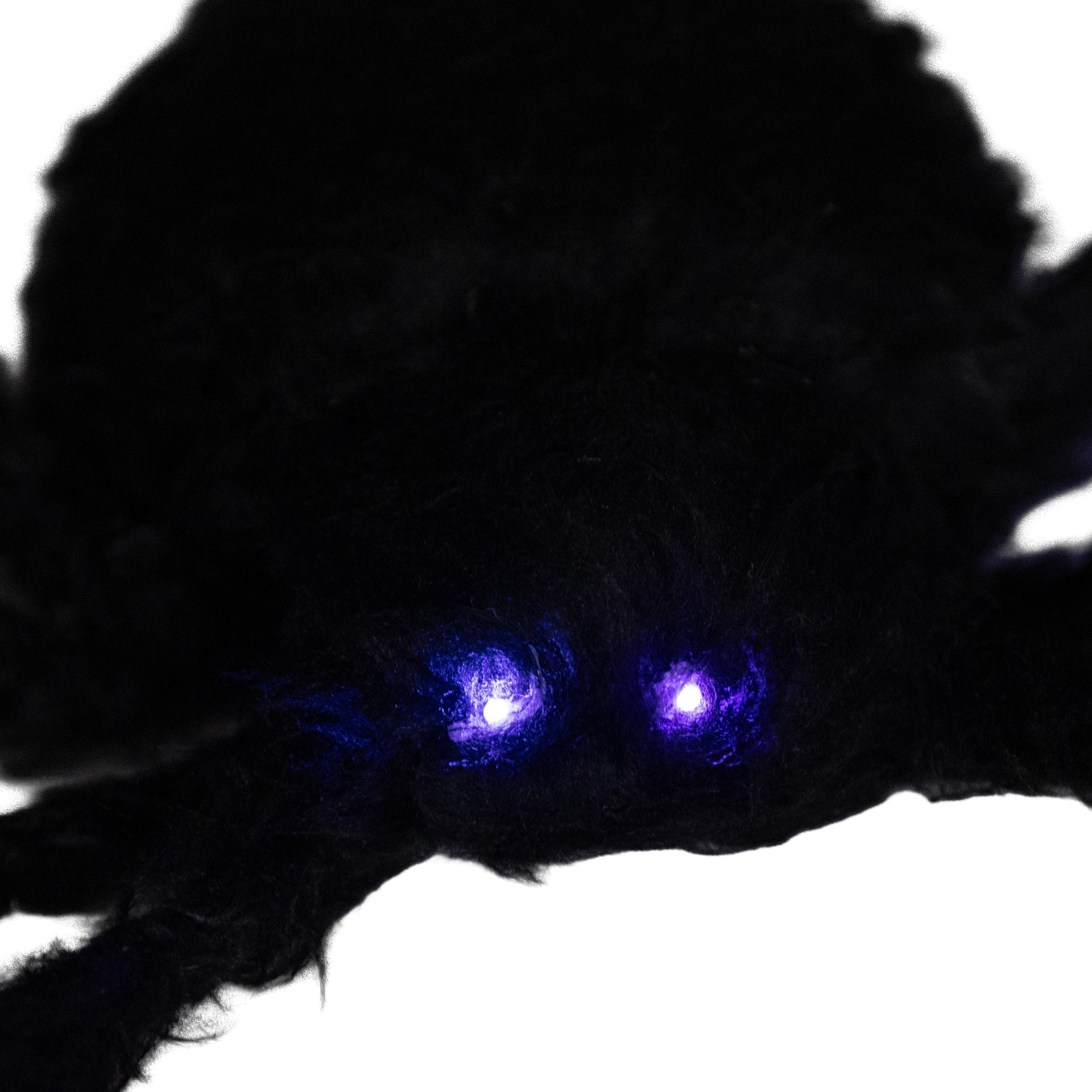 HOMCOM 3.25" Halloween Prop Light-up Oversized Spider, Outdoor Halloween Decoration with Light Up Bendable Legs