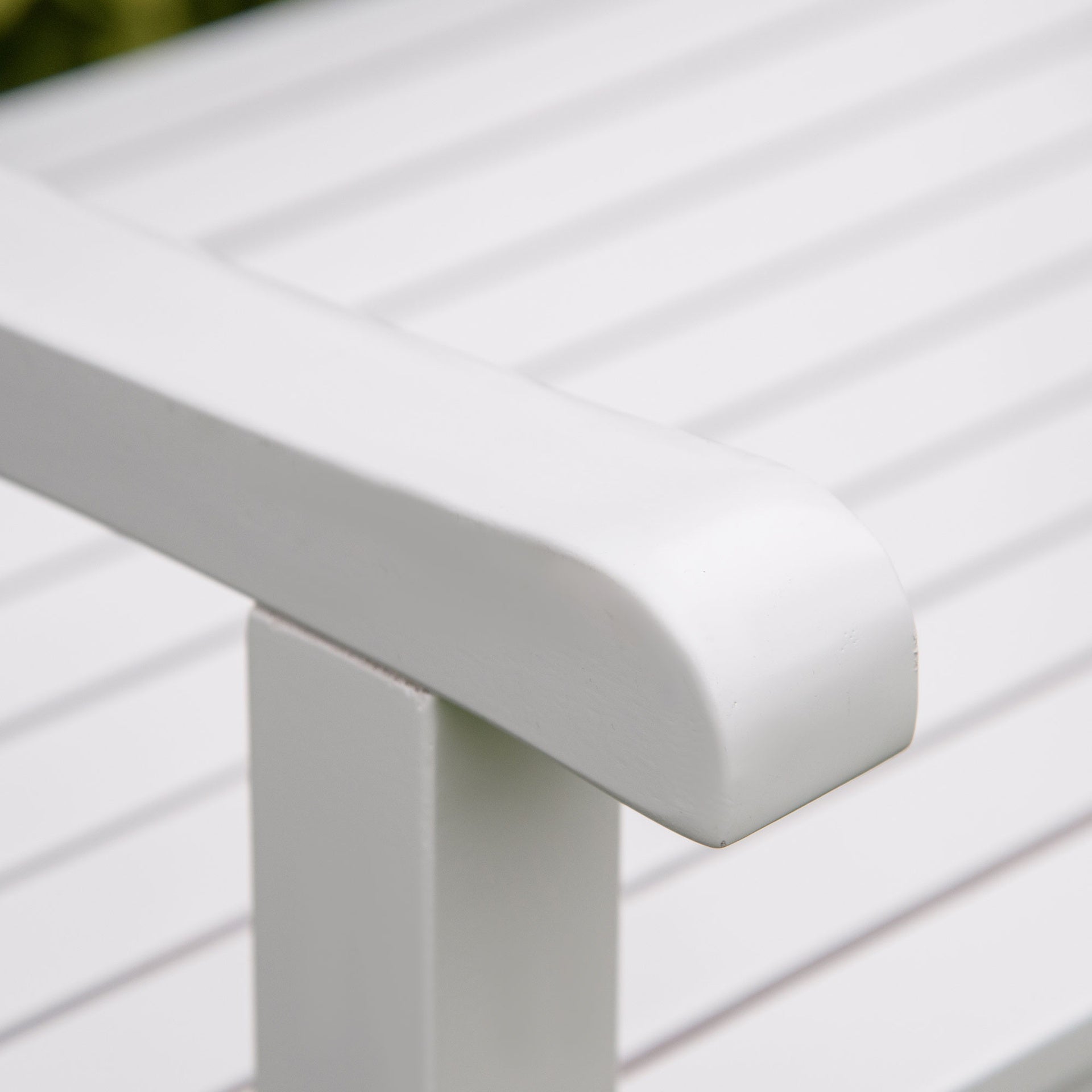Outsunny 2-Seater Wooden Garden Bench, 4FT Outdoor Patio Loveseat with Unique X-Shape Back for Yard, Lawn, Porch, White