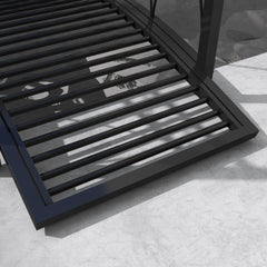 Outsunny 3.3' Metal Arch Zen Garden Pond Bridg with Safety Siderails for Stream, Fish Pond, Black
