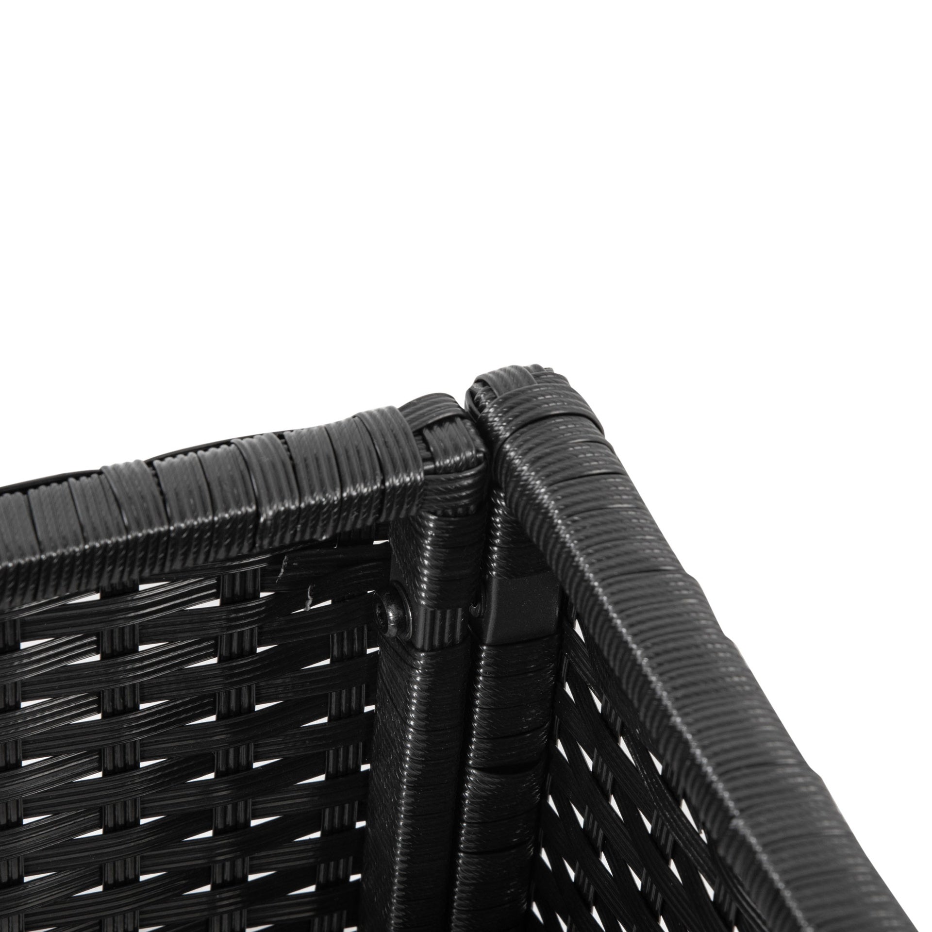 Outsunny PE Rattan Wicker Raised Flower & Vegetable Planter, Rack Shelf Box