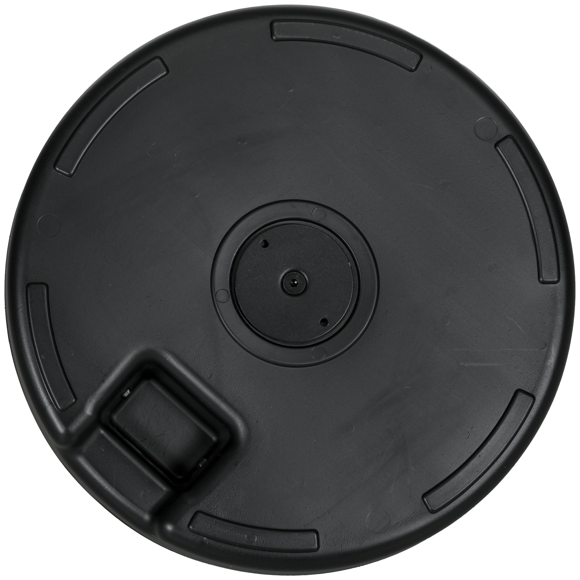 Outsunny Umbrella Stand for 1.5" or 2" Umbrella Poles, Round Fillable Umbrella Base for Outdoor, Lawn, Deck, Black