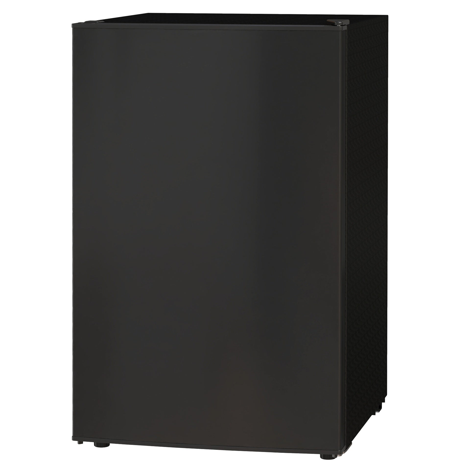 HOMCOM 4.5 Cu.Ft Mini Fridge, Single Door Refrigerator with Freezer, Wheels, Adjustable Thermostat, Reversible Door, Black