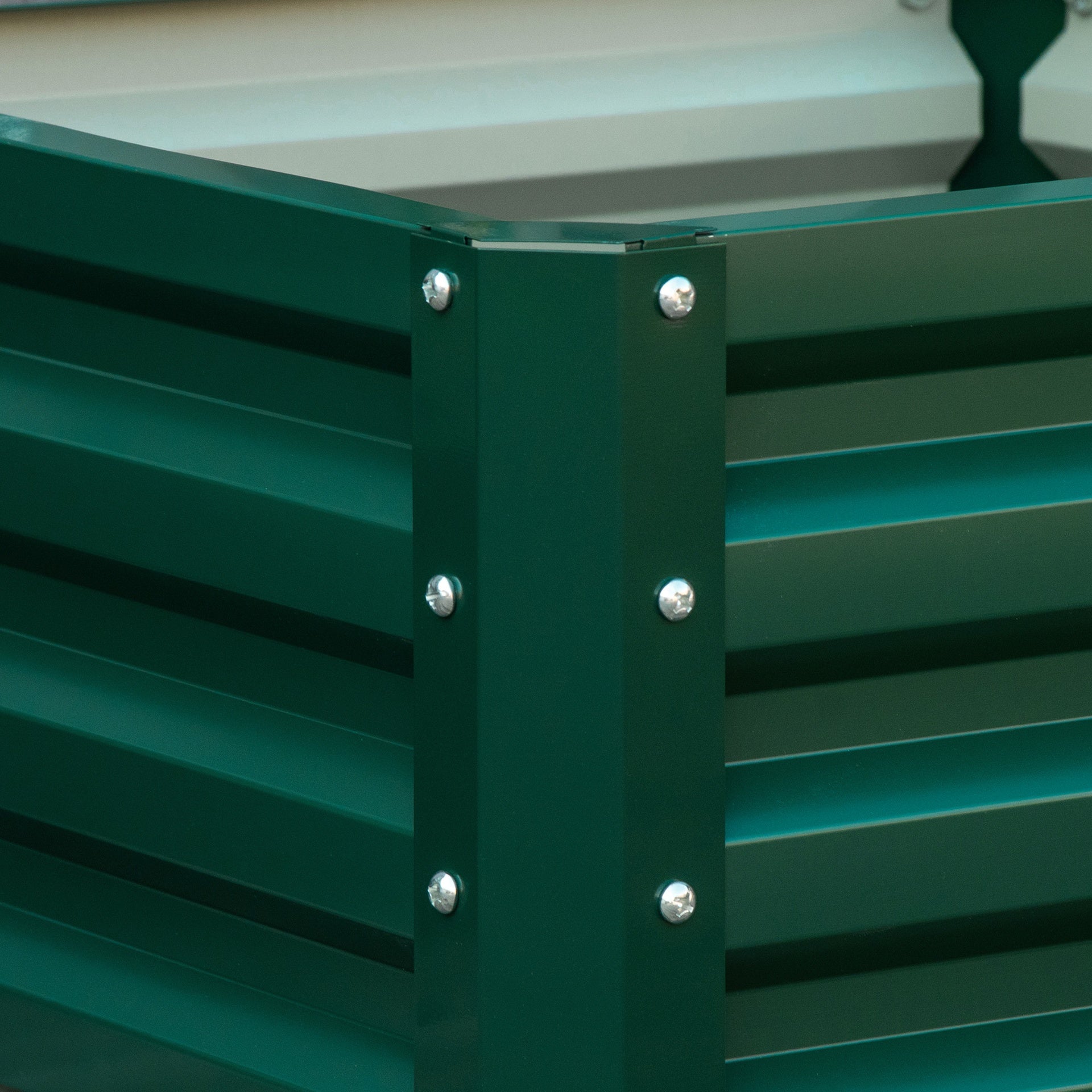 Outsunny Galvanized Raised Garden Bed, Set of 2 Metal Planter Box with Open Bottom, All-Weather Steel Frame, Rust-Resistant, Easy-to-assemble, for Growing Vegetables, Flowers, Green