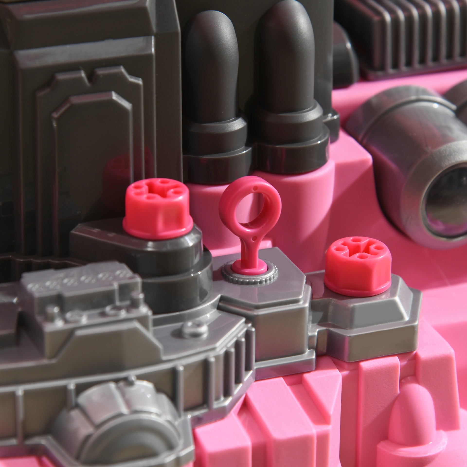Qaba Mechanic Kids Truck Engine Toy Set, Car Service Play Set, Pink