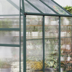 Outsunny 14 Pieces Twin-Wall Polycarbonate Panels Waterproof UV Protected Polycarbonate Greenhouse Panels, 4' x 2' x 0.16", Clear