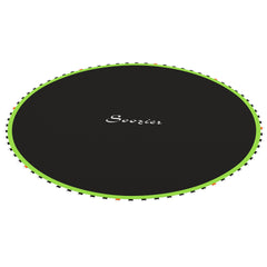Soozier Trampoline Replacement Mat, Fits 12' Trampoline w/ 72 V-Hooks & 5.5" Springs (Spring & Frame not Included), Green