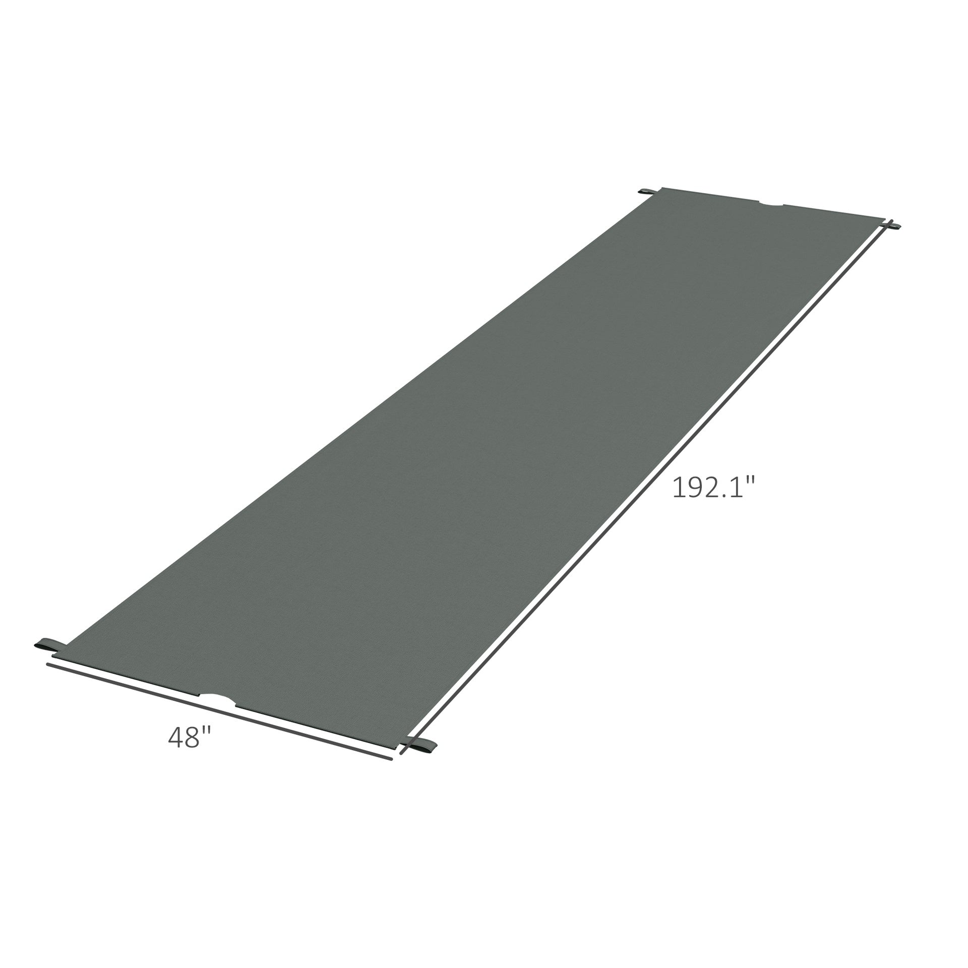 Outsunny 2 Pcs Pergola Replacement Canopy, UV Protection Pergola Shade Cover, Easy to Install, for 10 x 10ft Pergola, Dark Gray