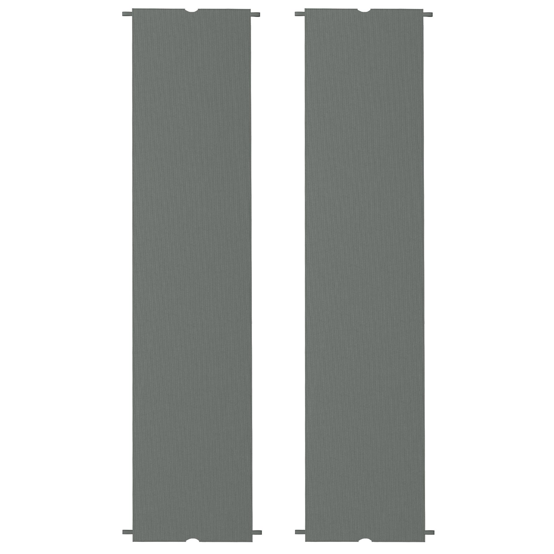 Outsunny 2 Pcs Pergola Replacement Canopy, UV Protection Pergola Shade Cover, Easy to Install, for 10 x 10ft Pergola, Dark Gray