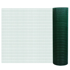 PawHut PVC Coated Steel Chicken Rabbit Mesh Fencing Wire Garden Galvanized Fence Border