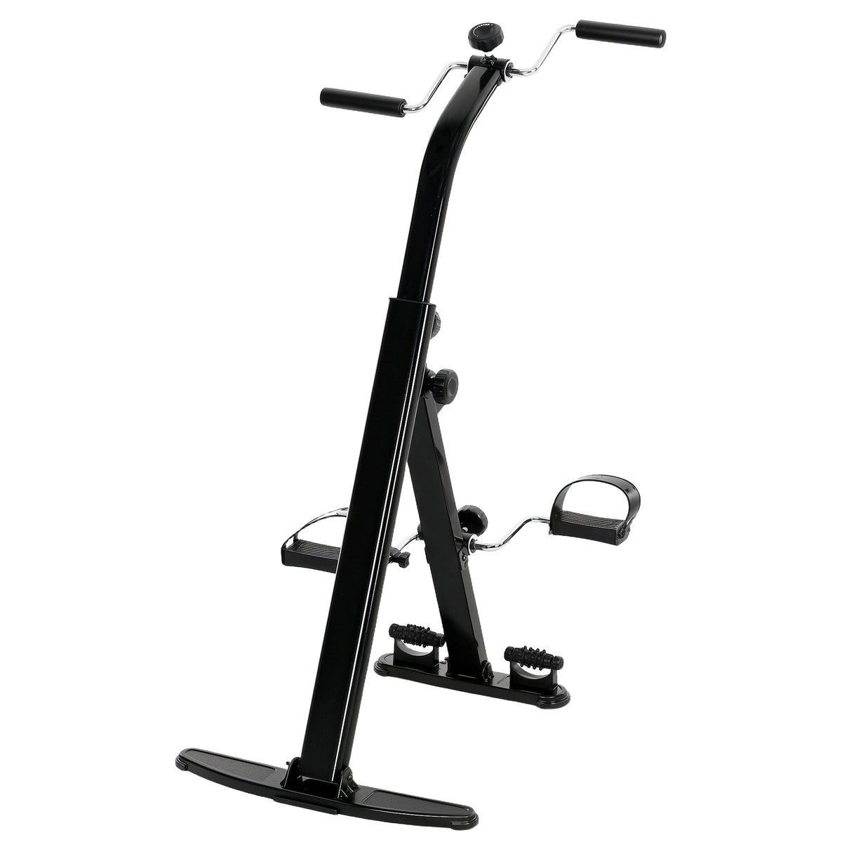 Soozier Seated Pedal Exerciser, Foldable Leg Exercise Bike with LCD Monitor for Seniors Elderly, Rehabilitation Recovery Therapy
