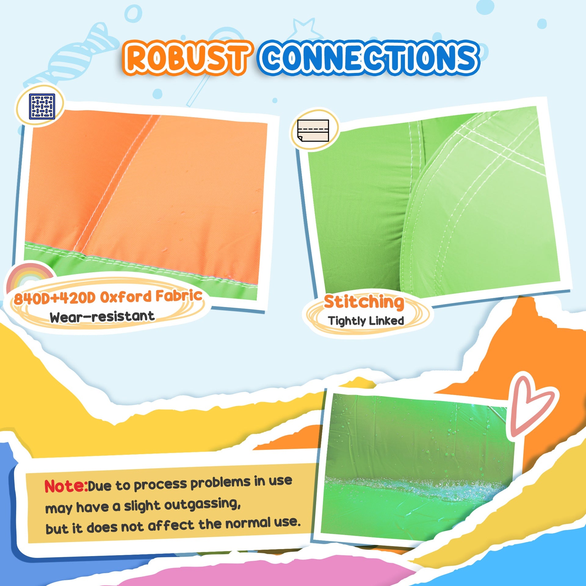Outsunny 7-in-1 Inflatable Water Slide, Kids Castle Bounce House Includes Slide, trampoline, Pool, Water Cannon, Ball-target, Boxing Post, Tunnel with Carry Bag, Repair Patches, 750W Air Blower