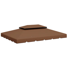 Outsunny Model 84C-101 or 84C-144 13' x 10' Gazebo Replacement Canopy, Gazebo Top with Double Vented Roof (TOP ONLY), Coffee