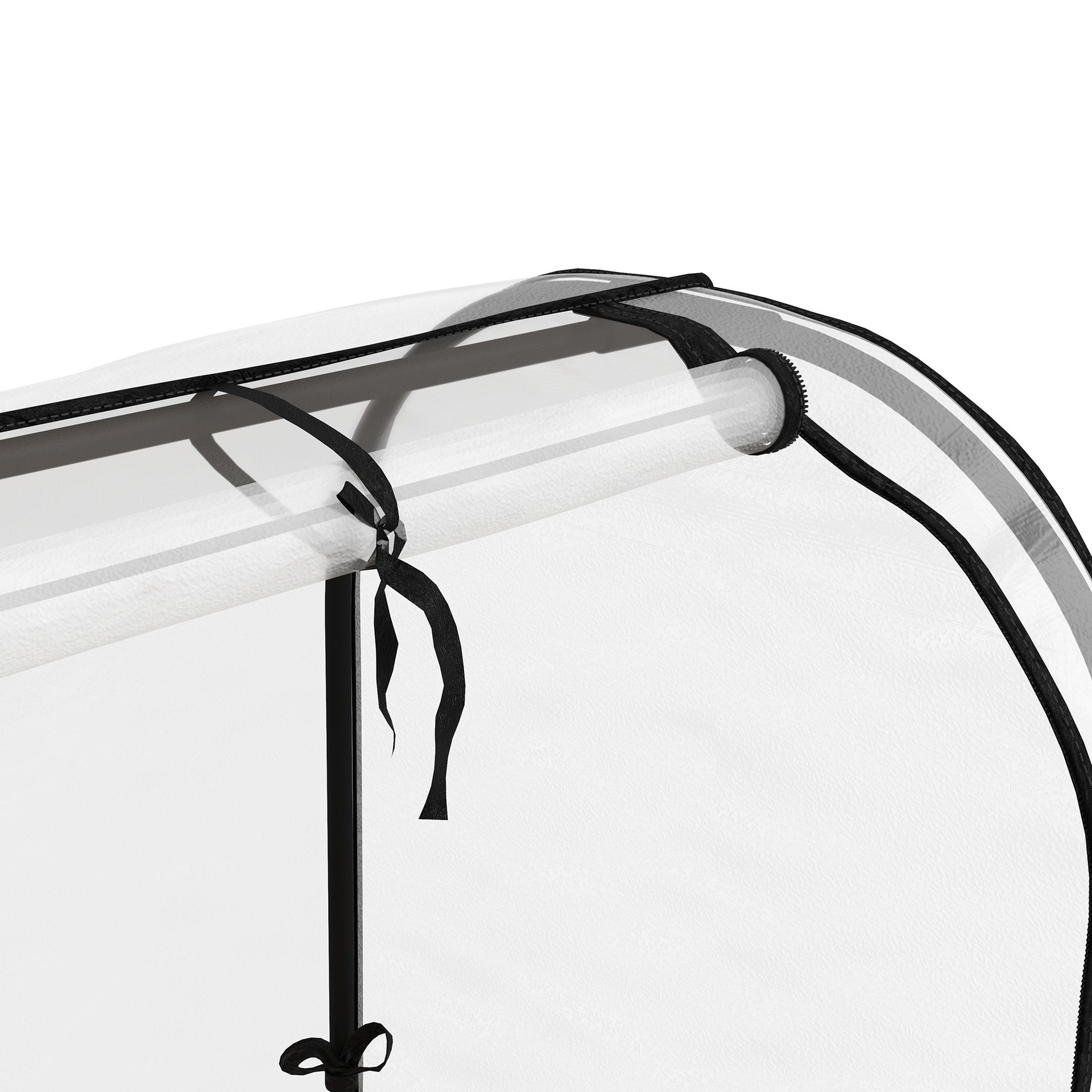 Outsunny Raised Garden Bed with Legs and Cover, Metal Elevated Planter Box with Bottom Shelf and Liner for Vegetables, Cream