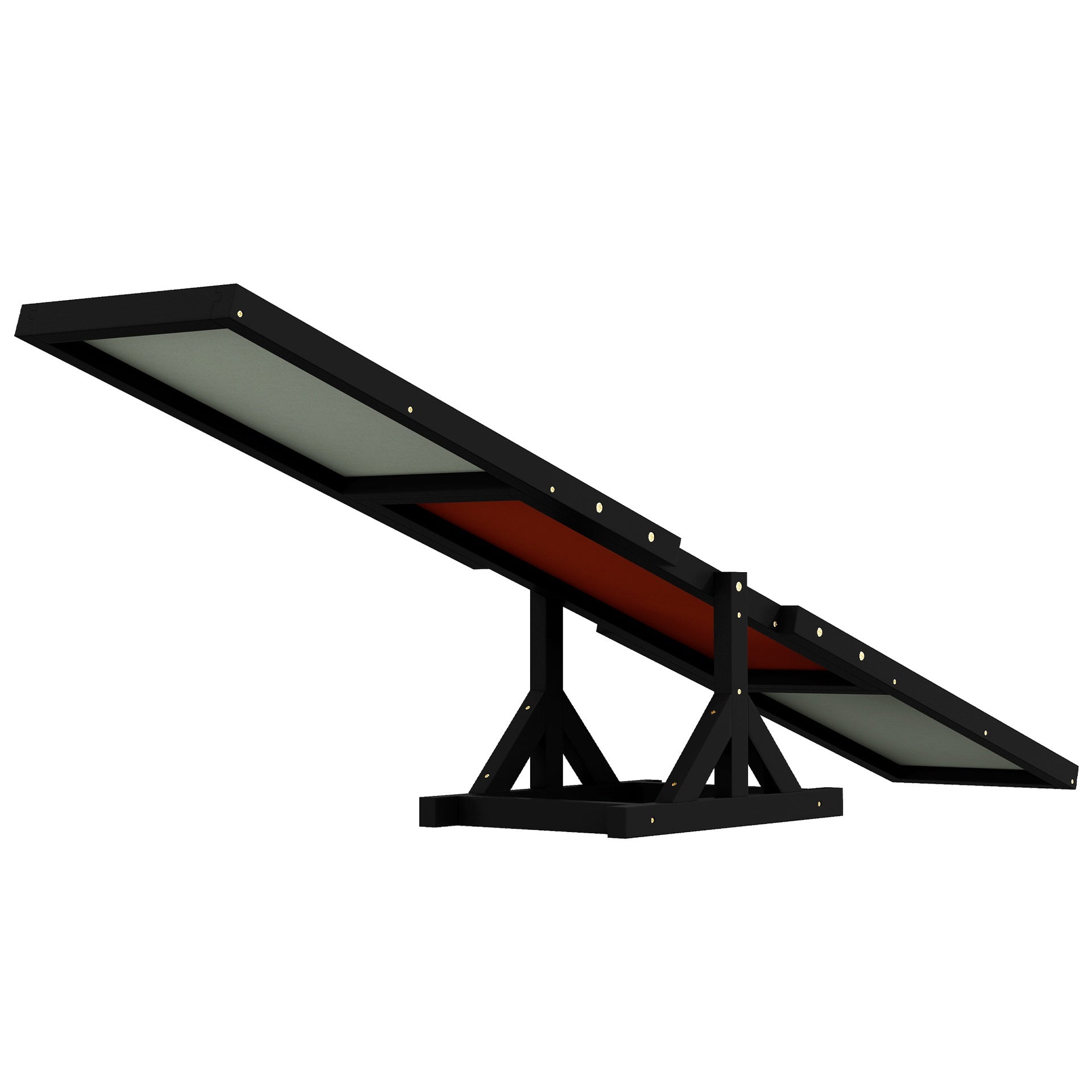 PawHut Wooden Dog Agility Seesaw for Training and Exercise, Black
