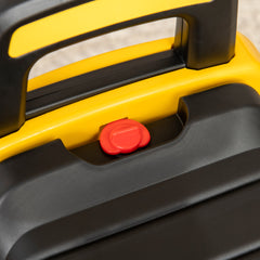 Aosom Caterpillar CAT Licensed Kids Ride on Excavator No Power Construction Vehicles with Manual Shovel, Horn, Hidden Storage