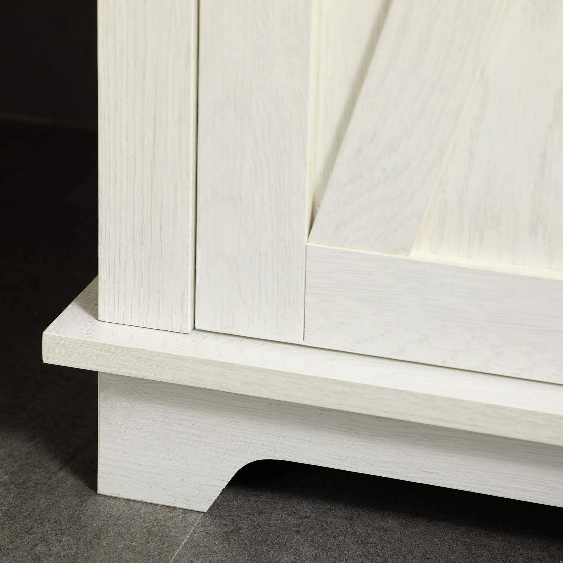 kleankin Farmhouse Bathroom Cabinet, Tall Storage Cabinet with Door and Adjustable Shelves, 15.5" x 11.75" x 63", White