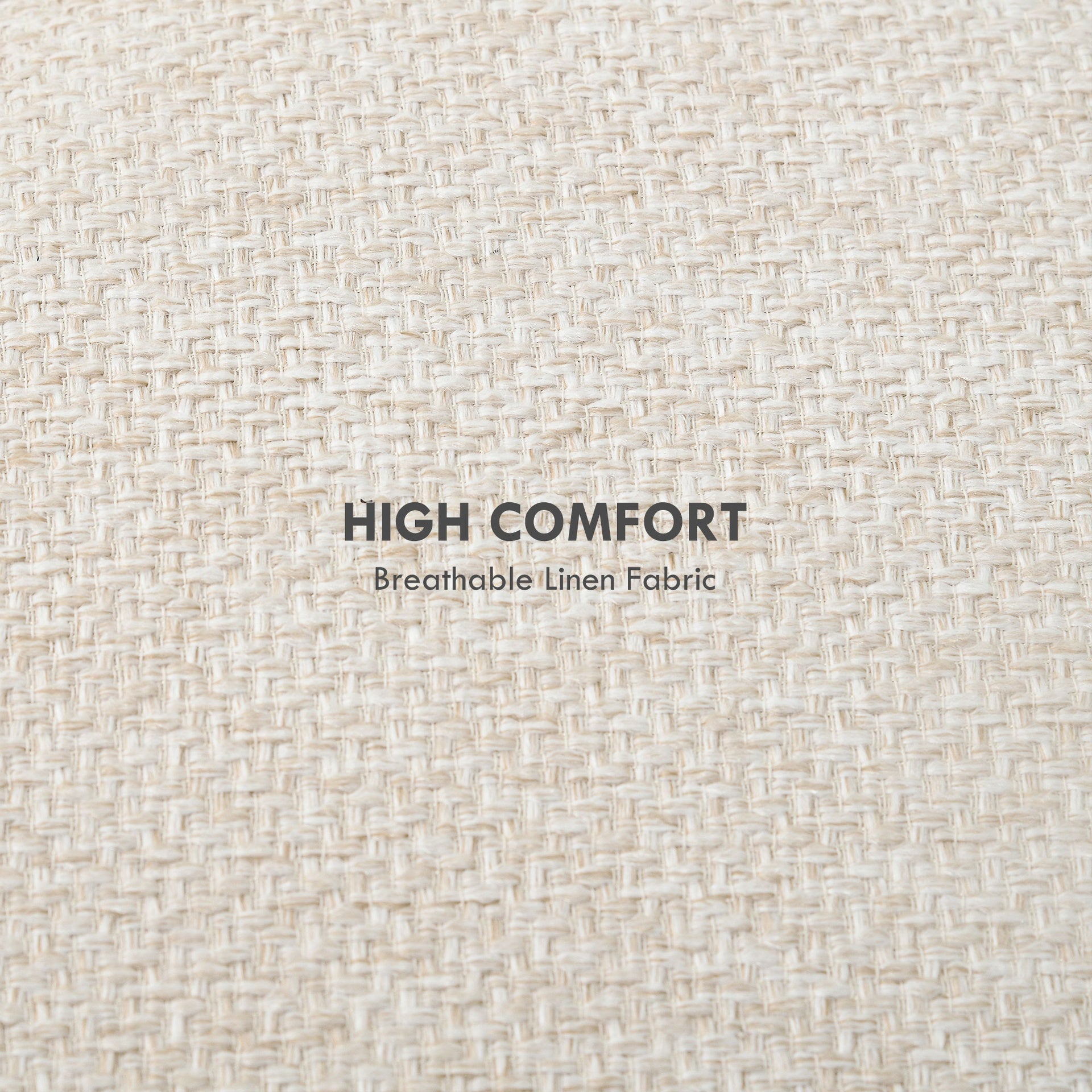 HOMCOM Round Ottoman Stool with Storage, Linen Fabric Upholstered Foot Stool with Padded Seat, Hidden Space and Wood Legs
