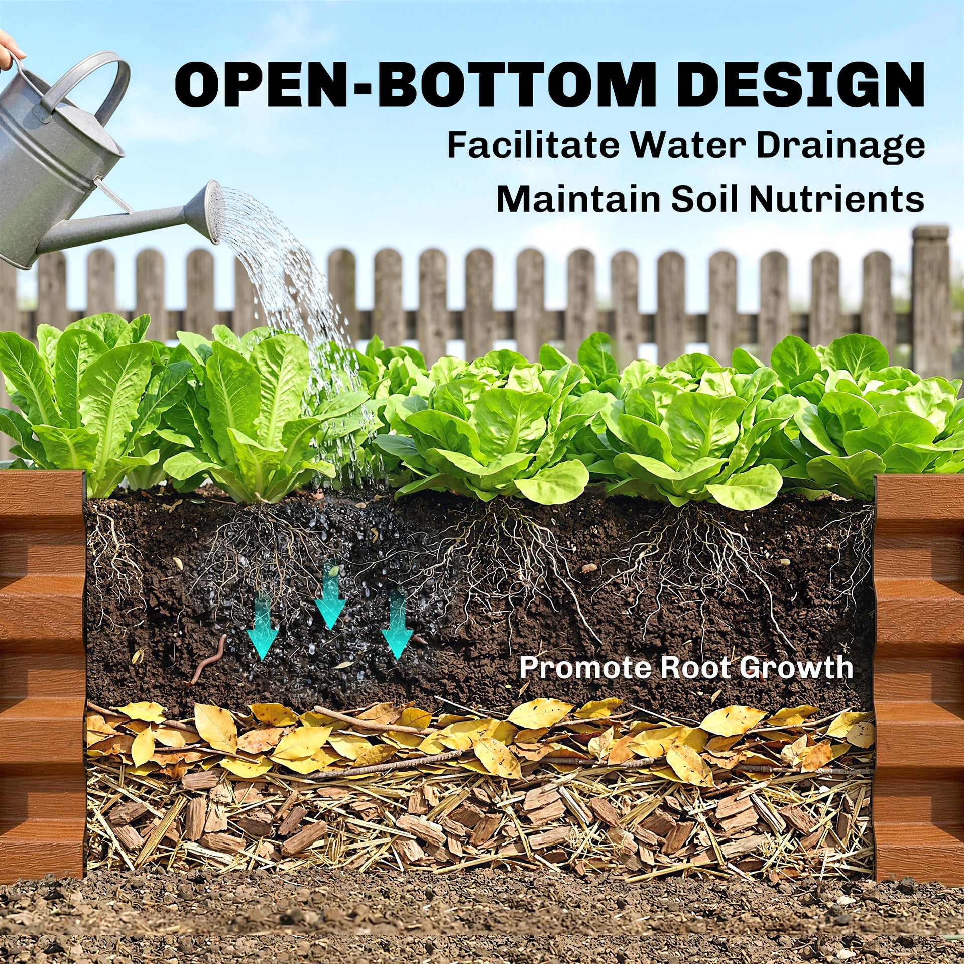Outsunny Galvanized Raised Garden Bed, 4' x 2' x 1' Metal Planter Box, for Growing Vegetables, Flowers, Herbs, Succulents, Brown