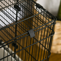 PawHut 2-tier Compact Platform Rolling Small Animal Rabbit Cage for Hamsters, Chinchillas & Gerbils with a Large Living Space