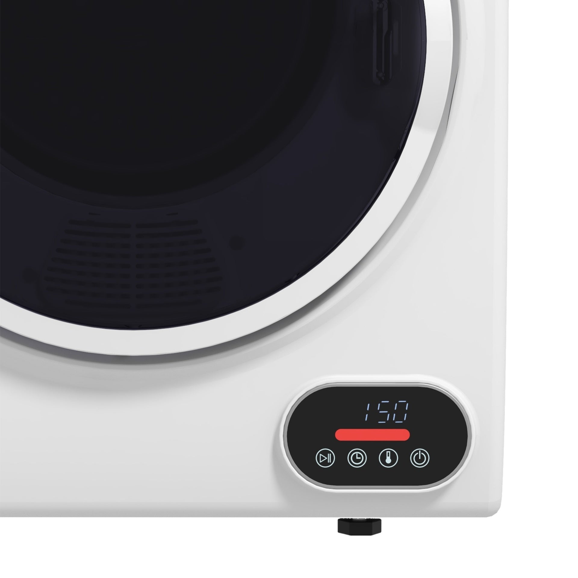 HOMCOM 1.5 cu.ft Portable Compact Clothes Laundry Dryer with Intelligent Drying for Apartments Dorms RVs, 850W, White
